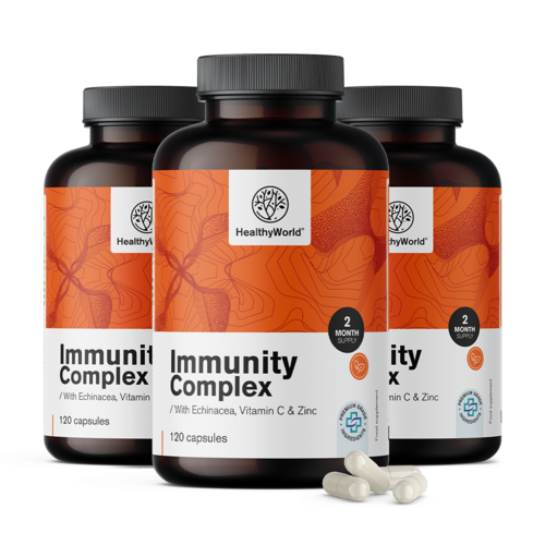 3x Immunity komplex – az immunrendszer számára, összesen 360 kapszula