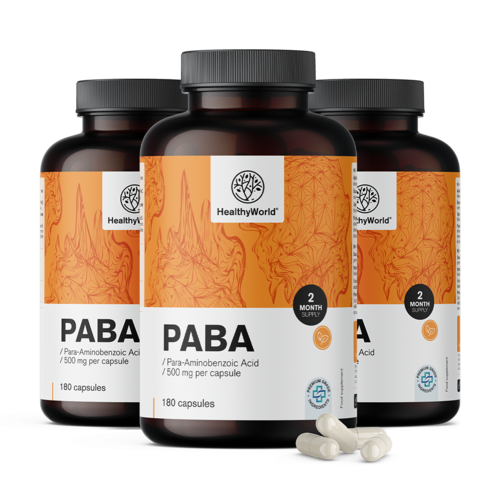 3x PABA 500 mg, összesen 540 kapszula