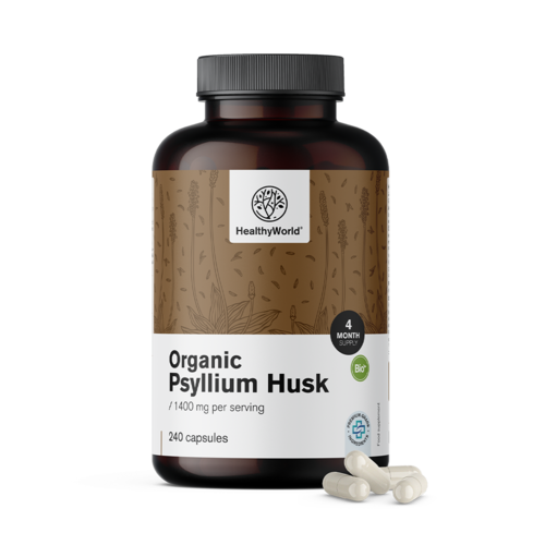 BIO Indiai útifű (Psyllium) 1400 mg, 240 kapszula