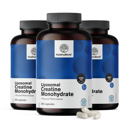 3x Liposzómális kreatin-monohidrát 3000 mg, összesen 720 kapszula