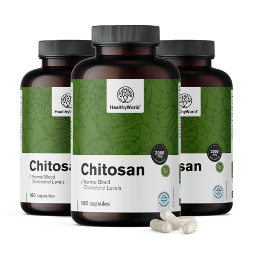 3x Kitozán 3000 mg, összesen 540 kapszula