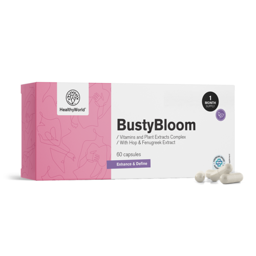 BustyBloom – vitaminok és növényi kivonatok komplexe, 60 kapszula