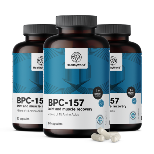 3x BPC-157 – az izmok és ízületek regenerálása, összesen 270 kapszula