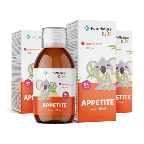 3x APPETITE – Gyerek szirup az étvágyhoz, összesen 450 ml - FutuNatura.hu