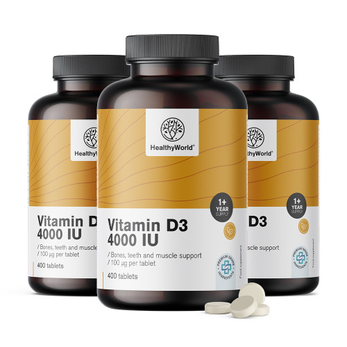 3x D3-vitamin 4000 NE, összesen 1200 tabletta
