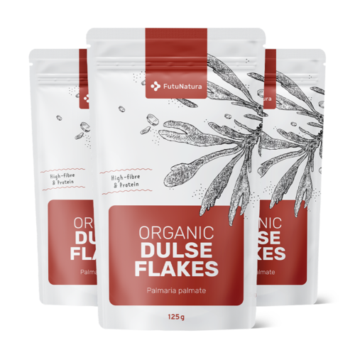 3x BIO Dulse pehely – 100% dulse alga levelek, összesen 375 g