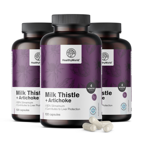 3x Máriatövis + articsóka, összesen 360 kapszula