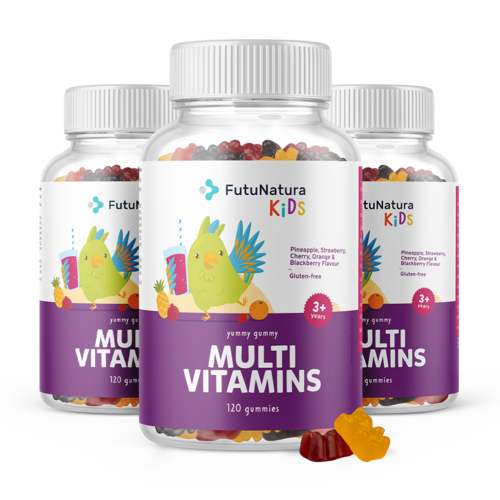 3x MULTI VITAMINS – Gumicukor gyerekeknek multivitaminnal, összesen 360 gumicukor
