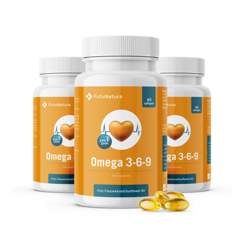 3x Omega 3 6 9, összesen 180 lágy kapszula