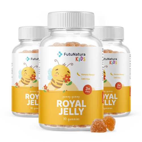 3x ROYAL JELLY  – Gumicukor gyerekeknek méhpempővel, összesen 90 gumicukor