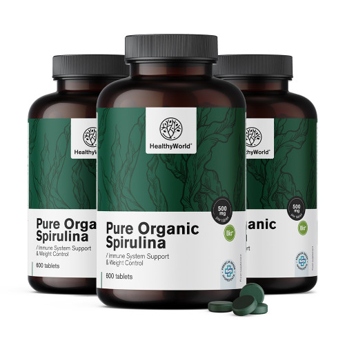 3x BIO Spirulina 500 mg, összesen 1800 tabletta