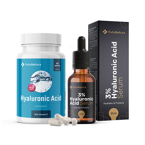 Hialuronkészlet: kapszula + szérum, készlet 