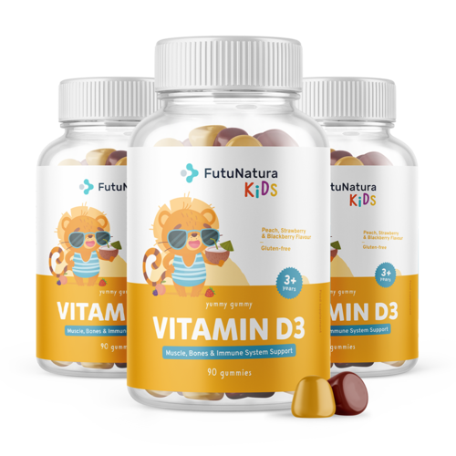 3x D3-vitamin – Gumicukor gyerekeknek, összesen 270 gumicukor