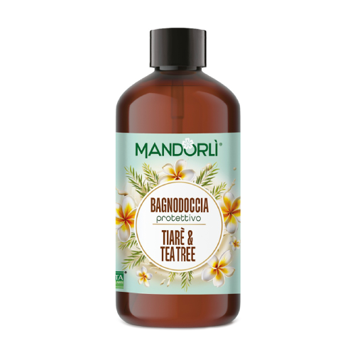 Tusoló- és fürdőgél – tiaré virág és teafa, 500 ml