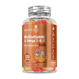 Multivitaminok és omega 3-6-9 gyermekeknek, 120 gumcukor