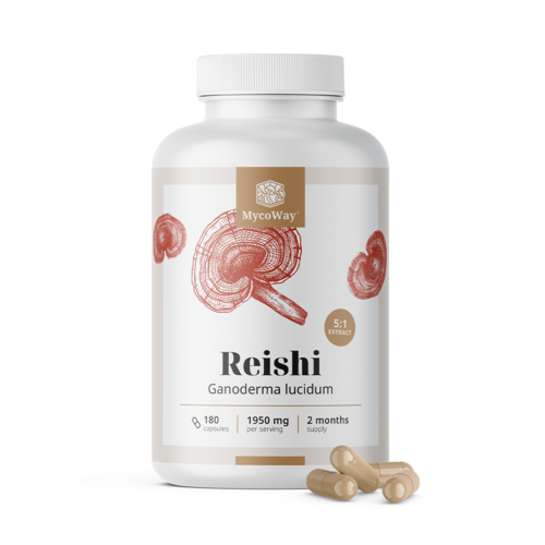 Reishi 1950 mg - 5:1 kivonat, 180 kapszula