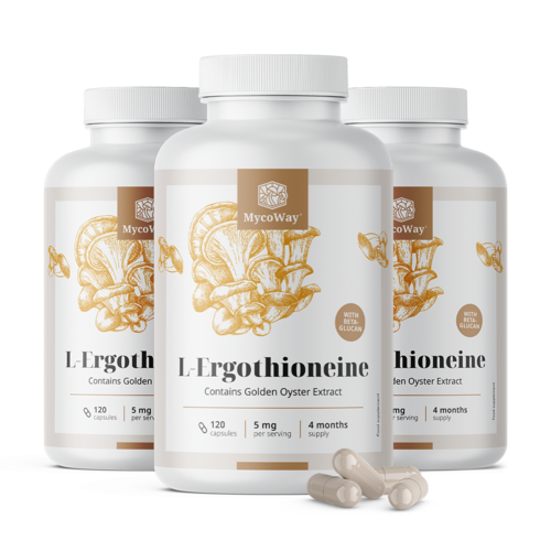 3x L-Ergotionein 5 mg, összesen 360 kapszula