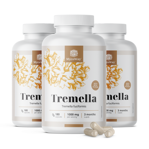 3x Tremella 1000 mg - kivonat, összesen 540 kapszula