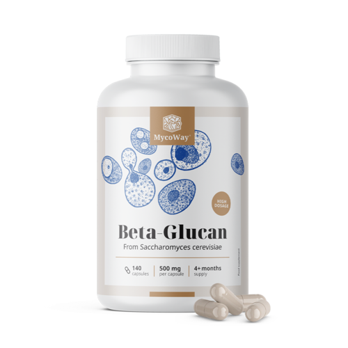 Béta-glükán 500 mg, 140 kapszula