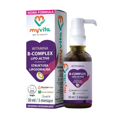 B-vitamin komplex lipo-aktív, 30 ml