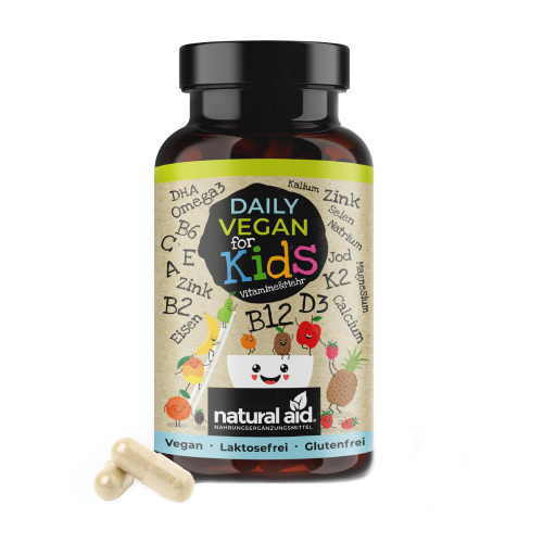 Vegán vitaminok és ásványi anyagok gyermekeknek, 120 kapszula