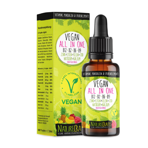 Vegán vitaminok és ásványi anyagok cseppekben