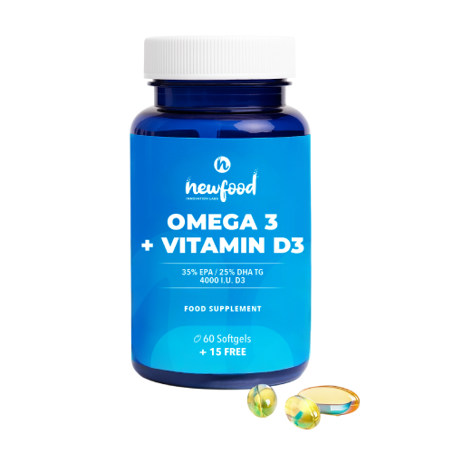 Omega 3 + D3-vitamin, 60 kapszula
