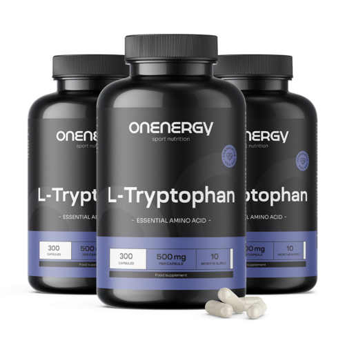 3x L-triptofán 500 mg, összesen 900 kapszula