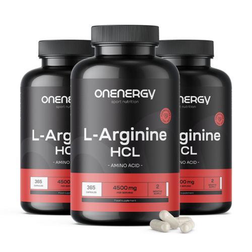 3x L-arginin HCL 4500 mg, összesen 1095 kapszula