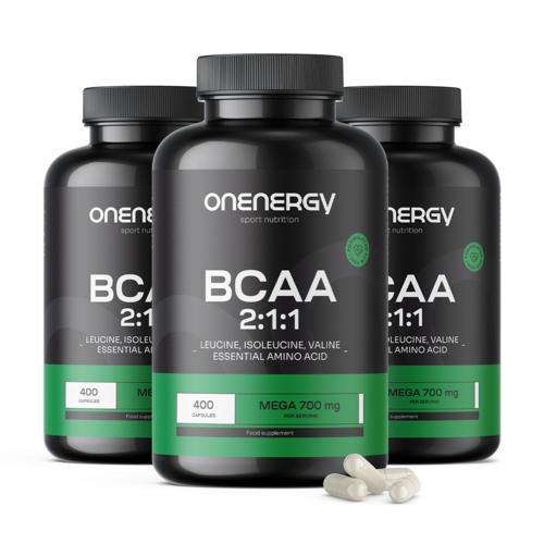 3x BCAA 2:1:1 Mega 700 mg, összesen 1200 kapszula