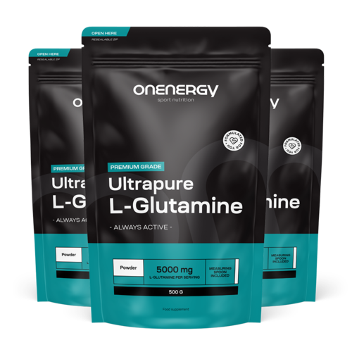 3x L-glutamin – por ital készítéséhez, összesen 1500 g