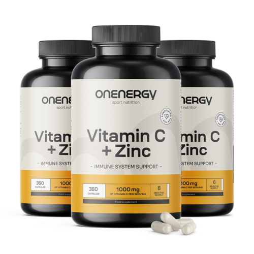 3x C-vitamin + cink, összesen 1080 kapszula