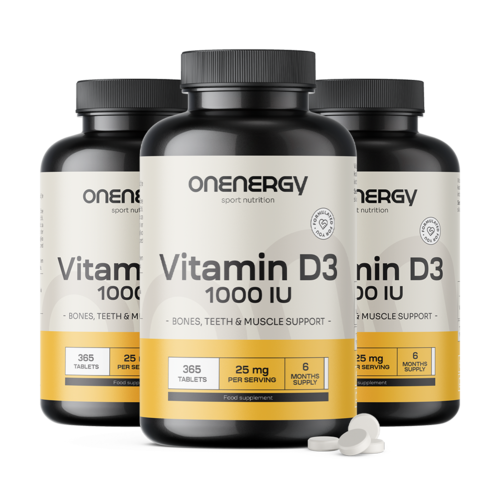 3x D3-vitamin 1000 NE, összesen 1095 tabletta