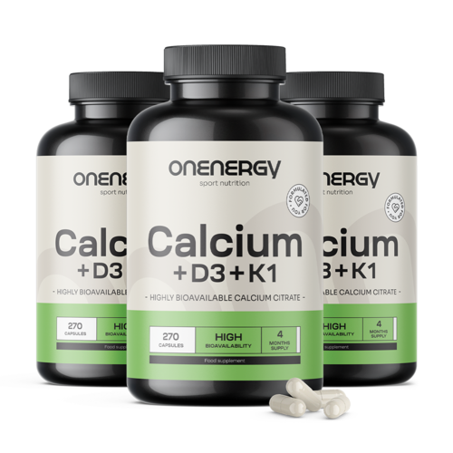 3x Kalcium + D3- és K1-vitamin, összesen 810 kapszula