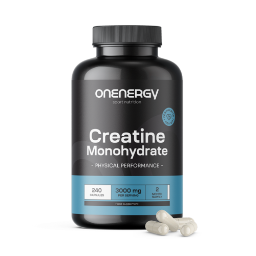 Kreatin-monohidrát 3000 mg, 240 kapszula