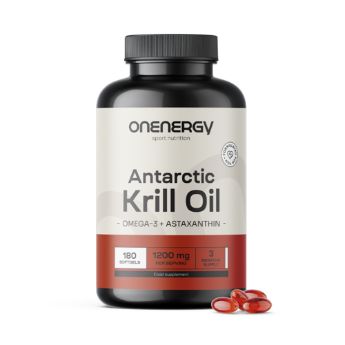 Krill olaj 1200 mg, 180 lágy kapszula