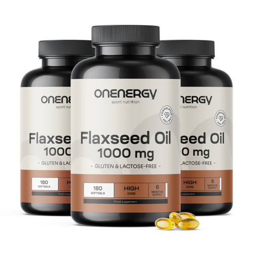 3x Lenmagolaj 1000 mg, összesen 540 lágy kapszula