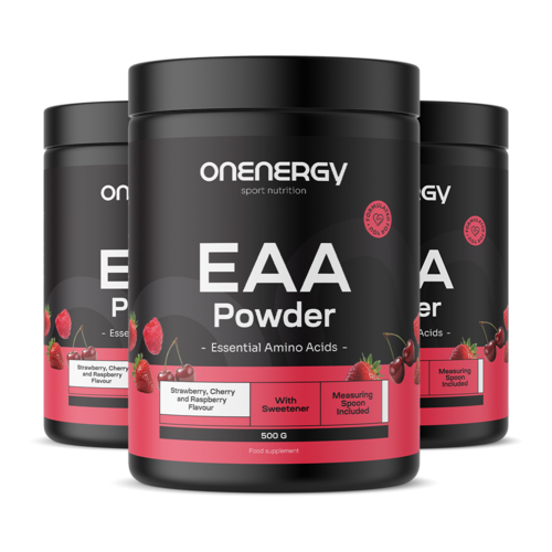 3x EAA por – málna, cseresznye, eper, összesen 1500 g