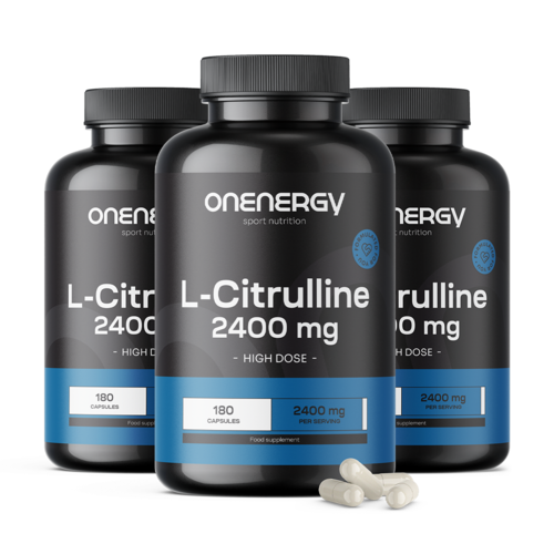 3x L-citrullin 2400 mg, összesen 540 kapszula