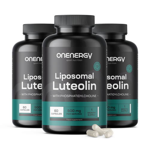 3x Liposzómális luteolin 500 mg, összesen 180 kapszula