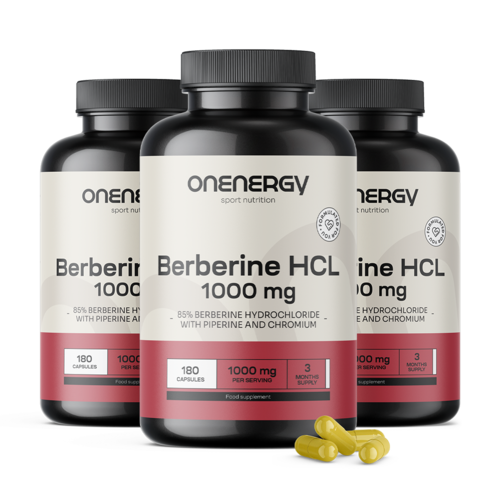 3x Berberin HCL 1000 mg – piperinnel és krómmal, összesen 540 kapszula
