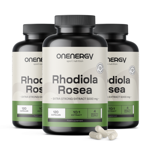 3x Rózsagyökér (Rhodiola) 5000 mg – kivonat, összesen 360 kapszula