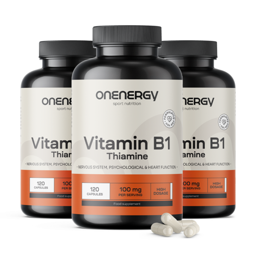 3x B1-vitamin 100 mg, összesen 360 kapszula