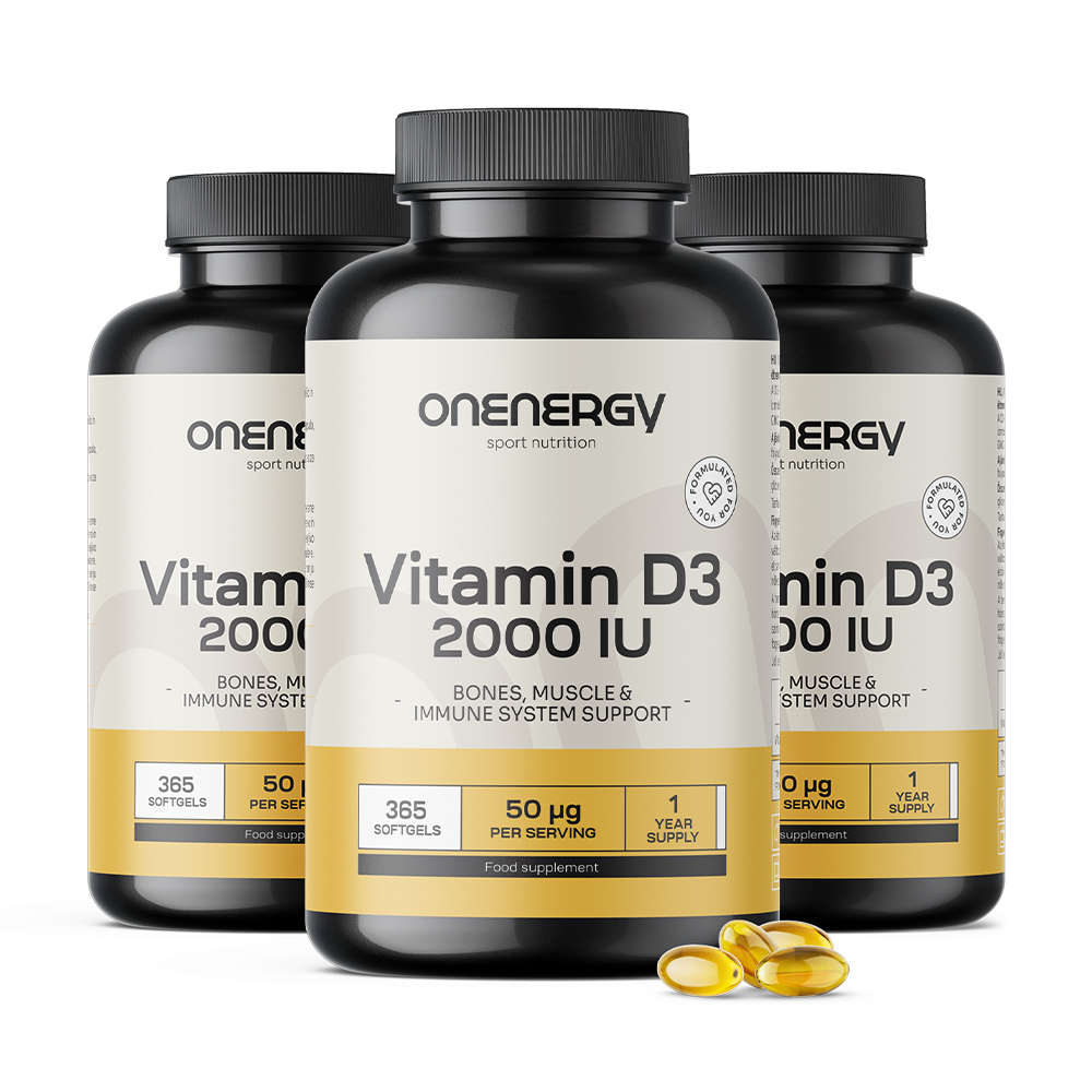 3x D3-vitamin 2000 NE Vitamin D3 2000 i.e.