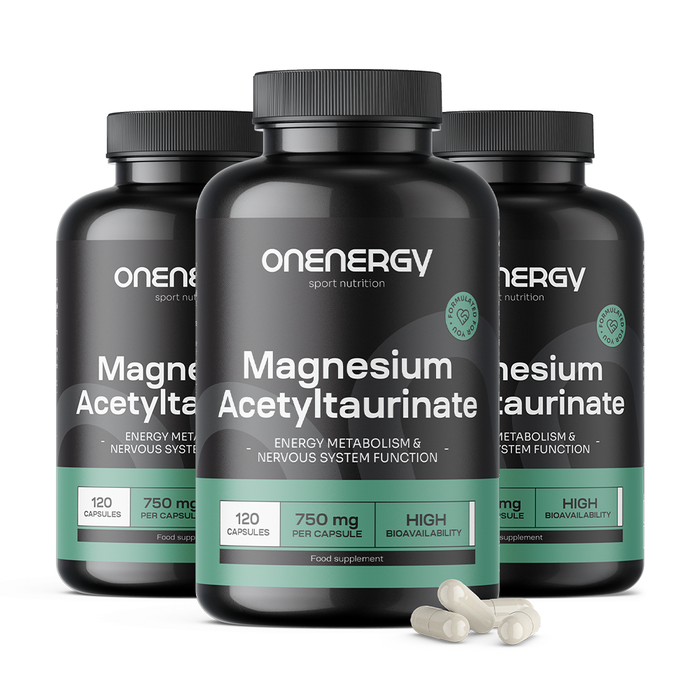 3x Magnézium-acetil-taurát 750 mg Magnézium-acetil-taurát