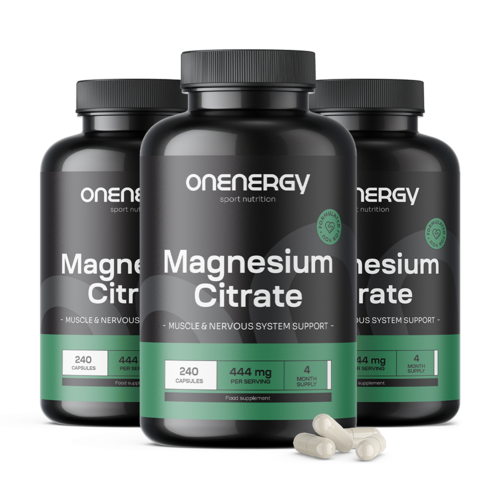 3x Magnézium-citrát 444 mg, összesen 720 kapszula