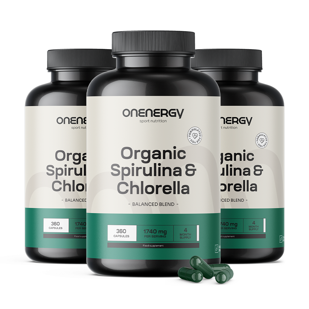 3x BIO Spirulina és chlorella BIO Spirulina in chlorella