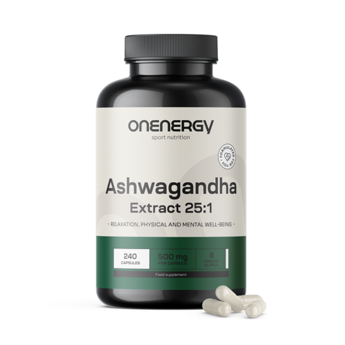 Ashwagandha 500 mg – kivonat 25:1, 240 kapszula