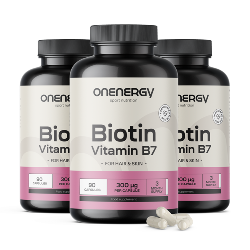 3x Biotin – B7-vitamin, összesen 270 kapszula