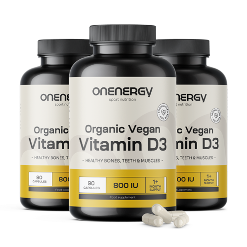 3x BIO Vegán D3-vitamin, összesen 270 kapszula